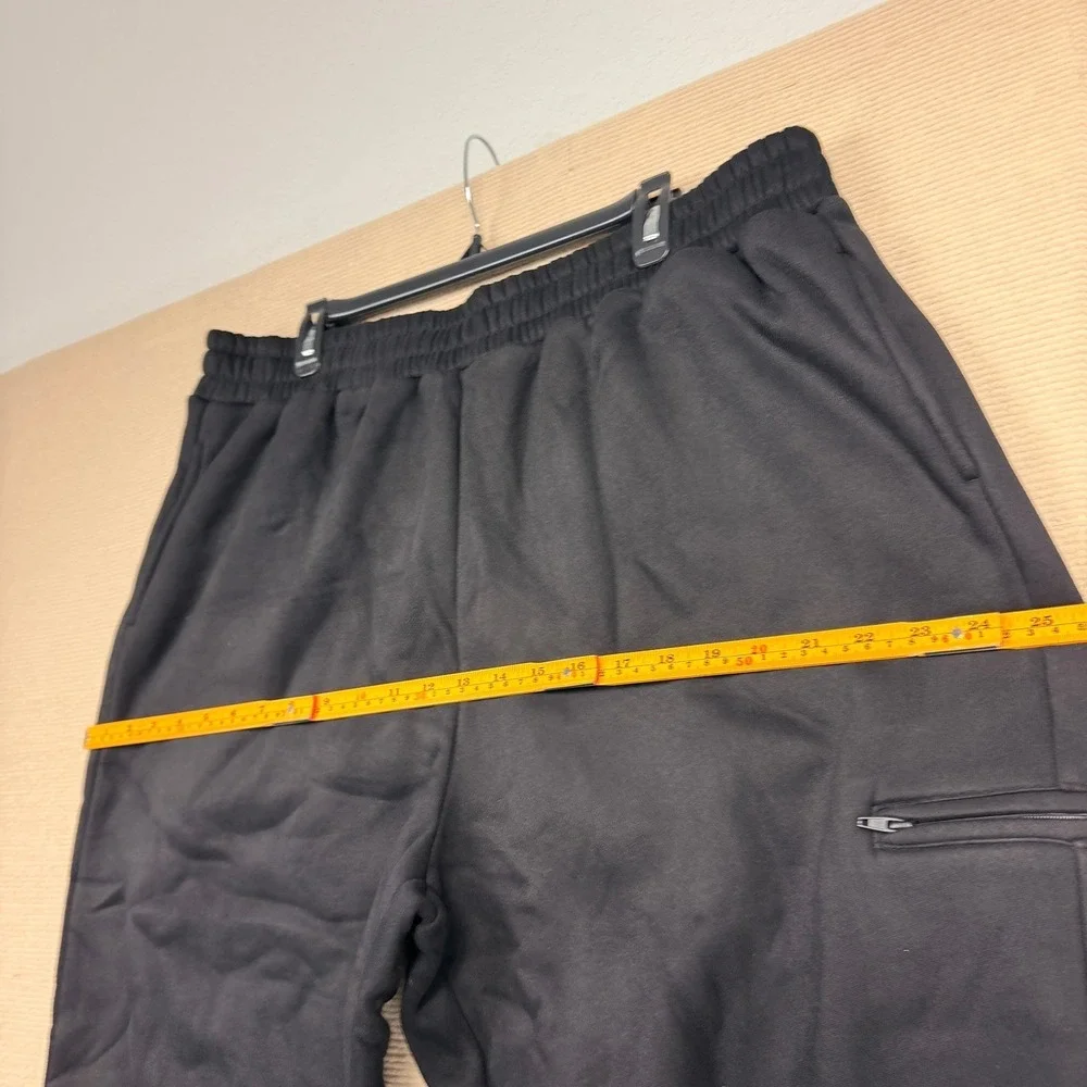 COMFRT Unisex Obsidian Black Sweatpants DND Joggers Relaxed Fit Streetwear XL